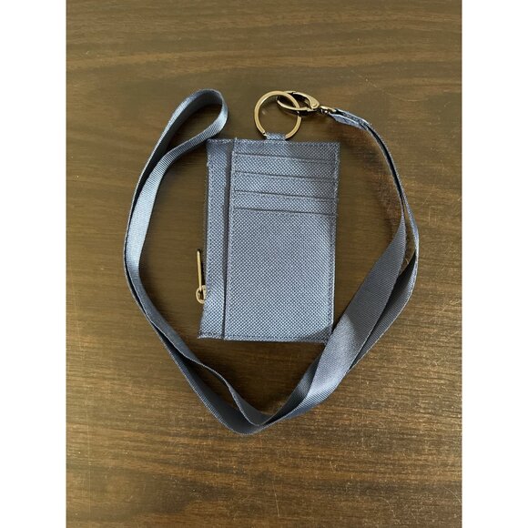 10 For $5 Blue Around The Neck Coin Purse Card Holder Wallet Mens Womens Unisex - Picture 1 of 2